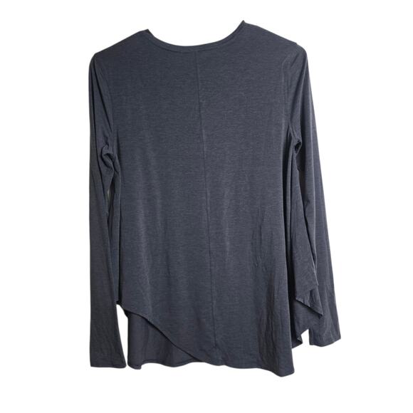 Lululemon Lifted Balance Grey High Neckline Draped Hem - Picture 3 of 6